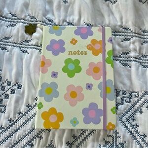 Floral 'Notes' Hardcover Notebook in Pastel Colors